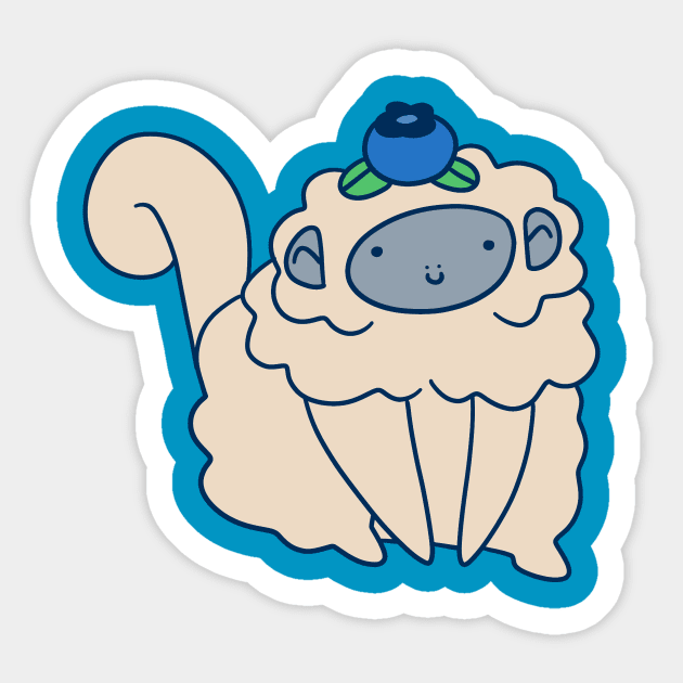 Blueberry Snub Nosed Monkey Sticker by saradaboru